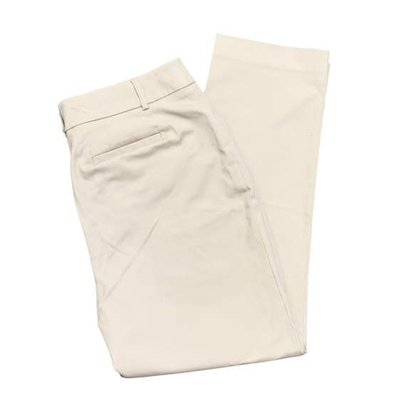 Dana Buchman Women’s Pants Size 12 Beige Stretch Cotton Blend Straight Leg - Picture 8 of 10